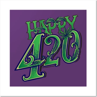 Happy 420 Posters and Art